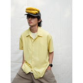 25SS 夏日多巴胺配色纯色衬衫 男女款 Mentmate 情侣百搭短袖 衬衣