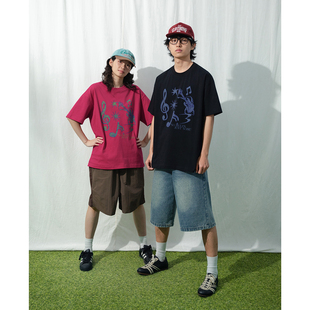 男女休闲短袖 Mentmate 摇滚风做旧复古噪点印花T恤衫 夏季 tee 26SS