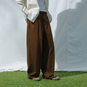 垂坠感百搭宽松休闲长裤 Mentmate 裤 男 25AW 秋冬复古熟棕色西装
