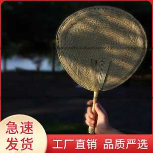 夏日便携古风风扇子凉快家用婴儿蒲扇八角草扇子手摇夏季 纳凉中式