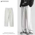 男女宽松百搭情侣休闲长裤 悟空有货复古潮牌纯色直筒垂感运动卫裤