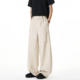 宽松阔腿百搭休闲长裤 悟空有货潮牌复古高级感纯色弯刀西裤 男美式