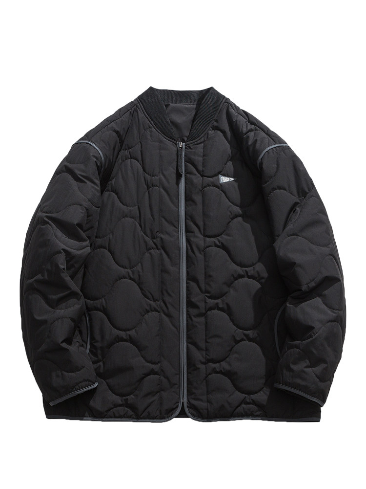 WUKONG HAS WINTER RETRO RHOMBIC THICKENED BASEBALL JERSEY COTTON JACKET MENS FASHION BRAND LOOSE COUPLE VERSATILE COTTON JACKET