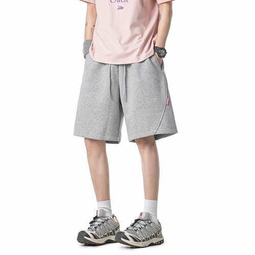 夏季复古解构运动短裤男潮牌