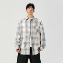 男女潮牌复古宽松情侣休闲衬衣外套 衬衫 悟空有货2025秋季 格子长袖