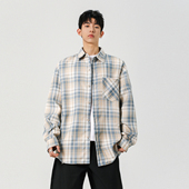 衬衫 悟空有货2025秋季 格子长袖 男女潮牌复古宽松情侣休闲衬衣外套