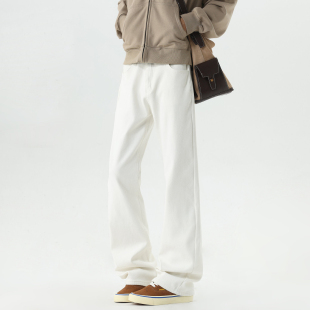 宽松情侣休闲百搭长裤 男冬季 水洗做旧直筒牛仔裤 悟空有货潮牌美式