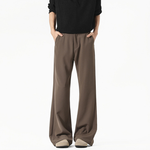 男复古宽松cleanfit百搭长裤 悟空有货美式 潮牌高级感微喇垂感西裤