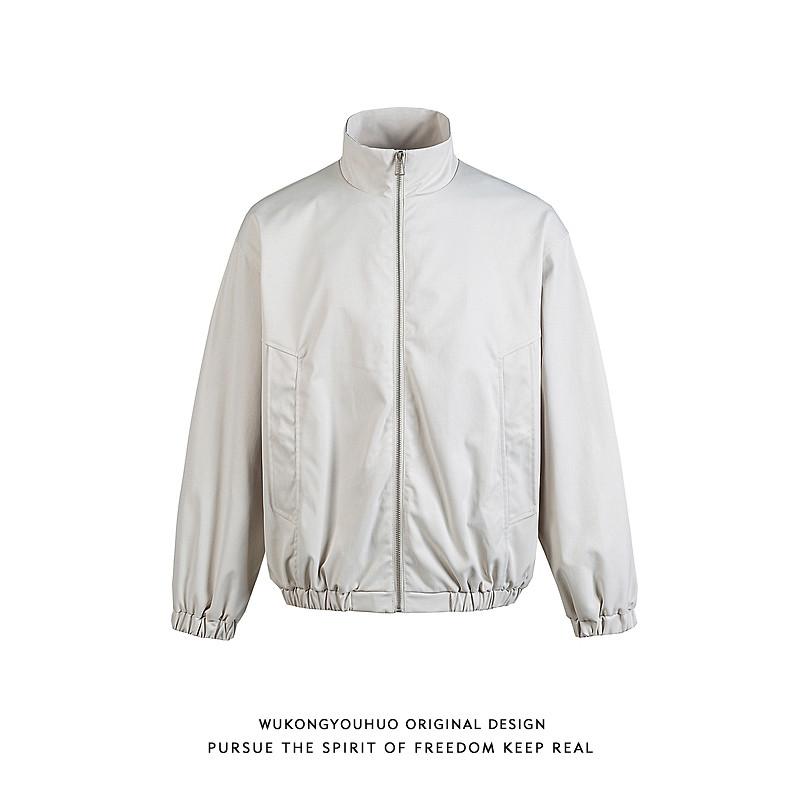 悟空有货潮牌美式复古立领飞行员夹克男春季宽松潮流百搭情侣外套,男装,夹克,淘宝优惠券,粉丝福利购,淘宝优惠卷