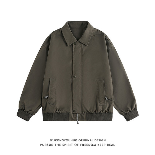 2026春季潮牌工装教练夹克男女