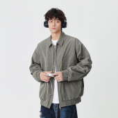 悟空有货美式 宽松情侣百搭休闲外套 复古拼接飞行员夹克男潮牌秋季