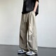 男复古街头宽松阔腿运动长裤 悟空有货美式 直筒休闲裤 工装 潮牌夏季