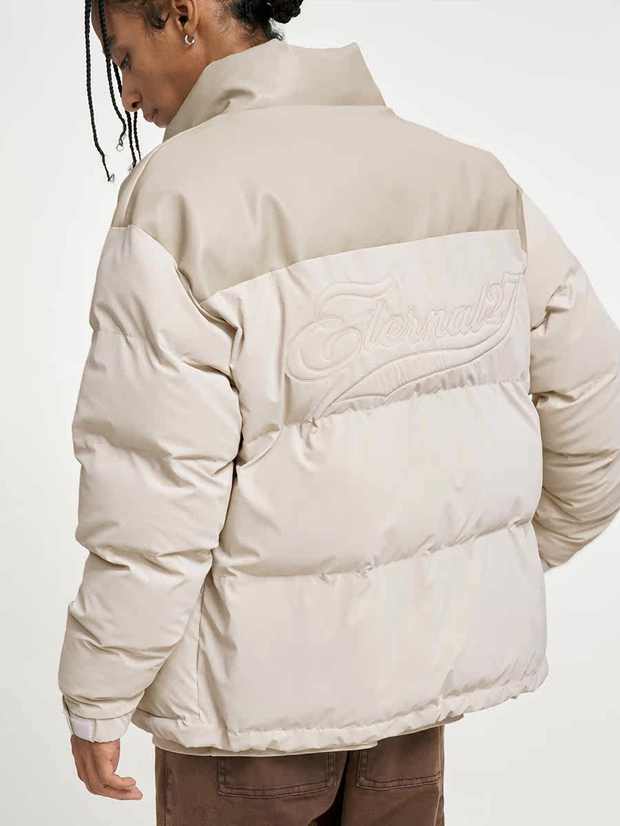 WUKONG IS  WINTER TIDE BRAND SPLICING EMBROIDERY PU LEATHER WINDPROOF WARM COTTON CLOTHES MENS LOOSE THICKENED BREAD JACKETS