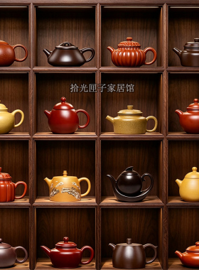 样板房酒店新中式茶室饰品摆件壶