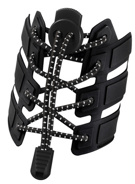 3M反光懒人弹力儿童时尚免系运动夜跑彩色白色黑色圆鞋带男女包邮