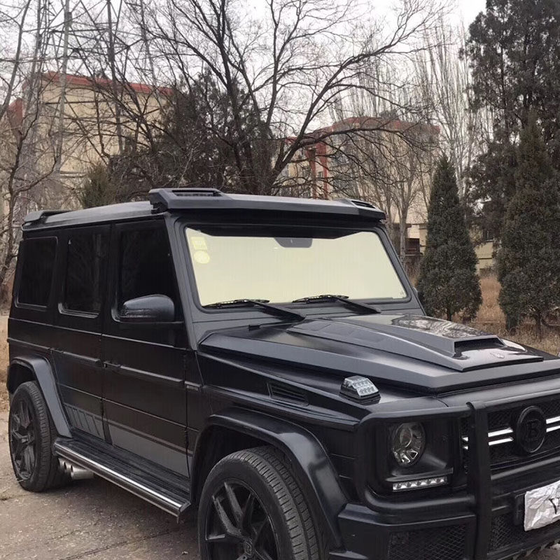 메르세데스-벤츠 G-클래스 W463G500 G55 G63 G350 수정된 BRABUS 탄소 섬유 상단 날개 지붕 조명 고정 바람 날개