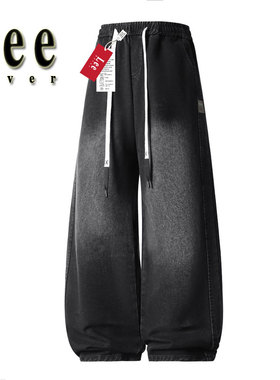 Lee ktver潮牌新款复古高街牛仔裤难直筒休闲长裤百搭宽松牛仔裤