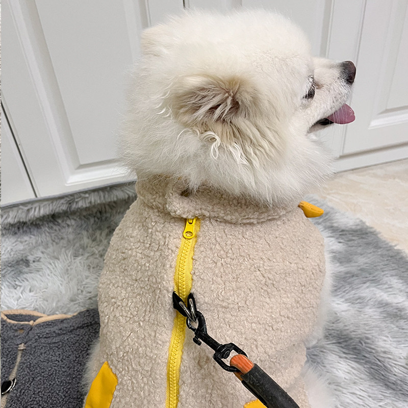 秋冬绒衣狗狗衣服可牵引