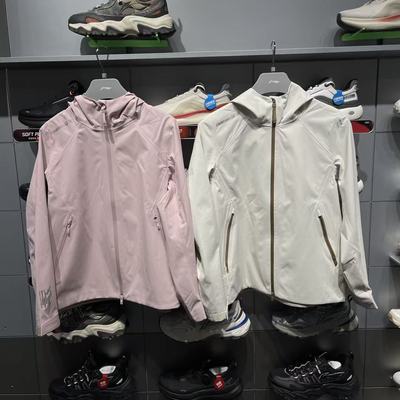 李宁冲锋衣女防泼水防风外套