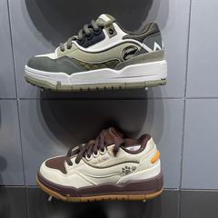 李宁001 BTC MEGA男子舒适软弹经典休闲鞋2025冬季板鞋AGCV383