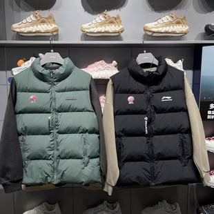 李宁棉服马甲男子2025冬季 专业篮球系列保暖运动马甲AMMV005 新款