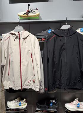 李宁2026年春季新运动夹克男子款防护珑壳外套连帽上衣AFYW005