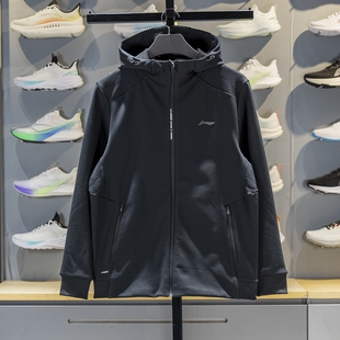李宁外套 新品 健身系列男子加绒保暖开衫 连帽外套AWDV975 2025冬季