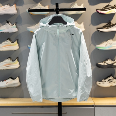 李宁女子防风防晒防泼水运动风衣