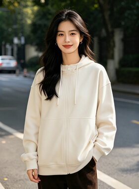 李宁女子连帽亲肤舒适开衫卫衣