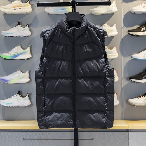 李宁羽绒马甲立领2025冬季新款