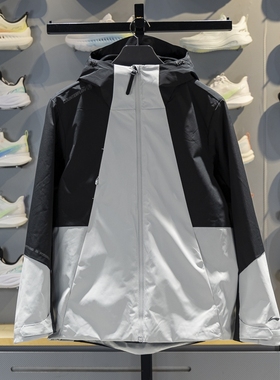 李宁男子CF溯珑壳外套白龘加绒保暖防泼水三合一运动风衣AWBV089