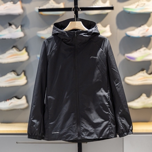 李宁运动风衣2026春季新款男子健身系列防泼水连帽外套AFDW079