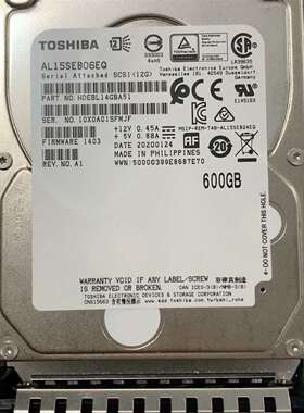 咨询东芝 AL15SEB06EQ 600GB SAS服务器硬盘议价
