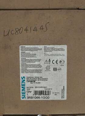 咨询西门子3RB1066-1GG0过负载继电器，全新议价