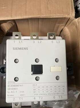 咨询西门子3TF52接触器，210A大功率，全新议价