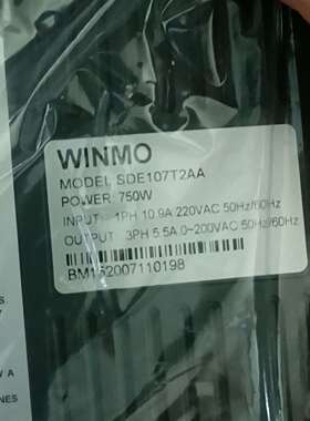 咨询WINMO伺服驱动器SDE107T2AA，750W功率，议价