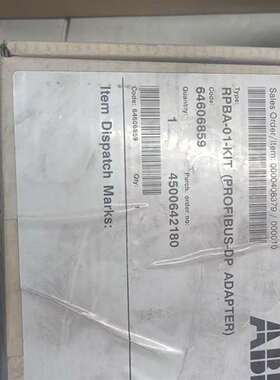 咨询全新ABB PROFIBUS-DP适配器RPBA-01-KI议价