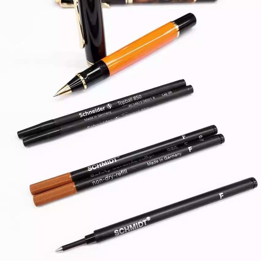 SCHMIDT施密特中性笔芯宝珠笔芯888F 0.66mmG5签字笔芯书写顺滑