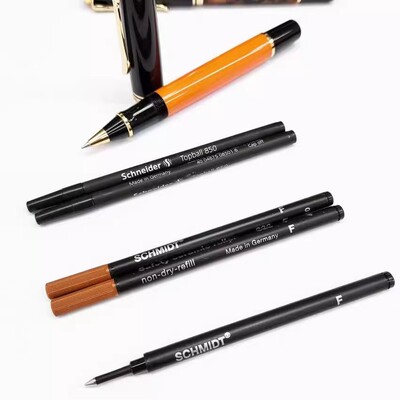 SCHMIDT施密特中性笔芯宝珠笔芯888F 0.66mmG5签字笔芯书写顺滑