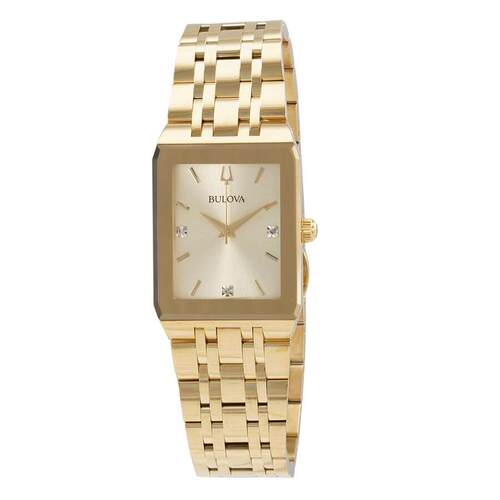 海外代购BULOVA/宝路华男士手表欧美腕表镶钻时标生活防水
