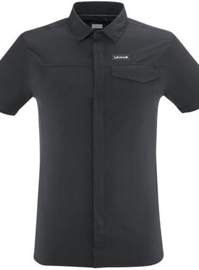 代购lafuma男士户外T恤透气速干轻便短袖衬衫短袖翻领休闲衣SKIM