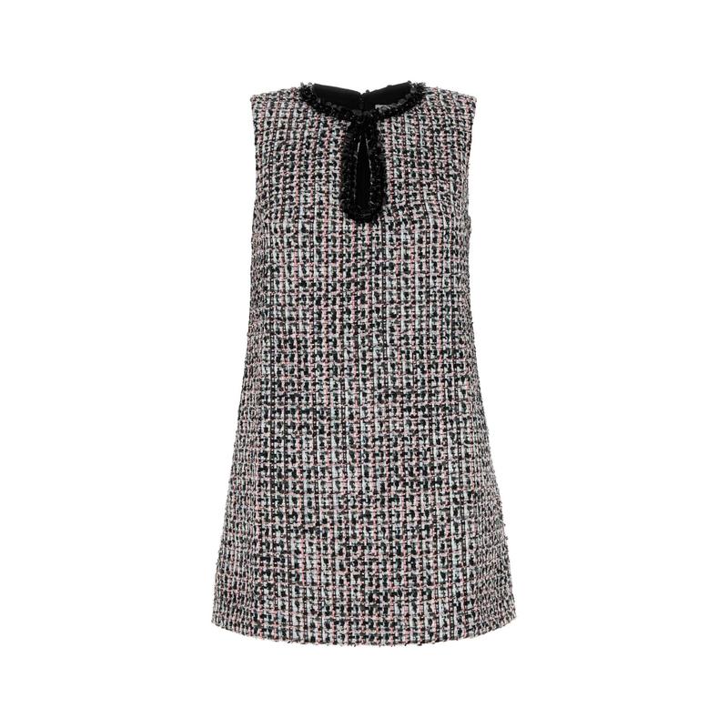 SelfPortrait女连衣裙无袖小香风格纹礼服裙聚会日常