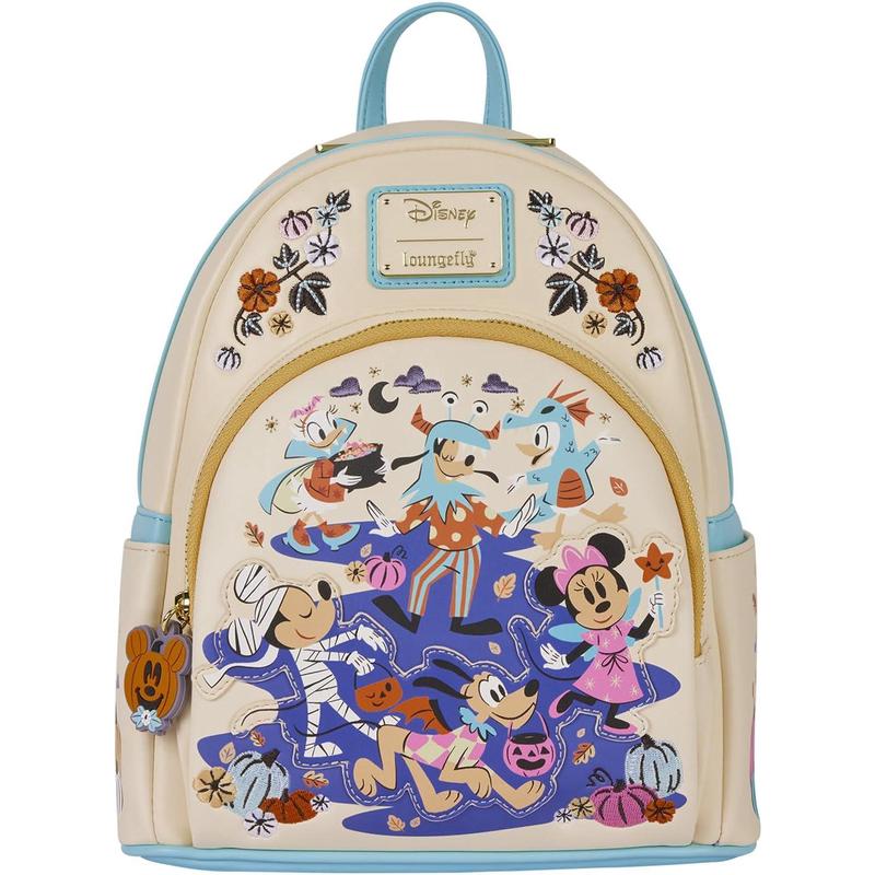 代购Loungefly迪士尼双肩包轻便携带 迪士尼米奇与朋友迷你双肩包