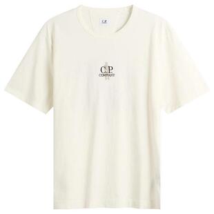 海外代购CPCOMPANY/康柏力男士T恤成衣染色重工刺绣宽松版型圆领
