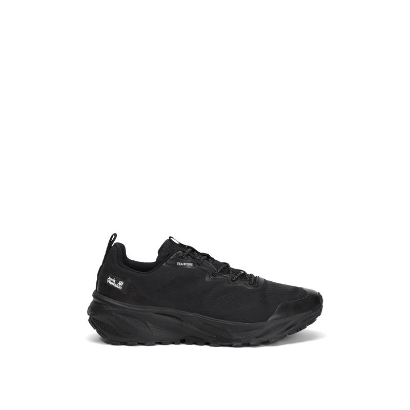海外代购Jack wolfskin/狼爪男士越野跑鞋防水防滑低帮黑色