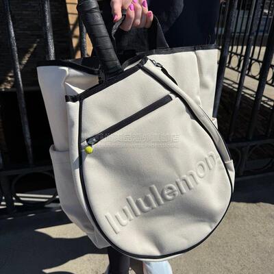 lululemon 露露乐檬防水棉质帆布手提双肩单肩男女19升网球拍包