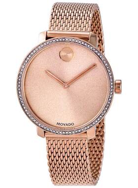海外代购Movado/摩凡陀女士手表瑞士腕表石英机芯生活防水不锈钢