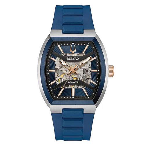 海外代购BULOVA/宝路华男士欧美腕表透视底盖夜光指针自动机械