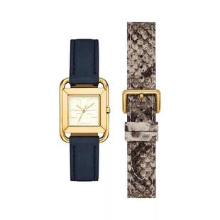 Burch Watch 汤丽柏琦女式 Tory Miller 24mm 手表象牙色表盘 Set