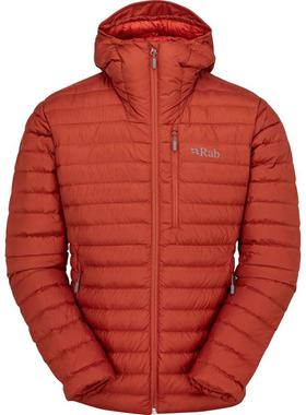 代购rab男士羽绒服保暖轻量防风外套连帽长袖户外夹克Microlight